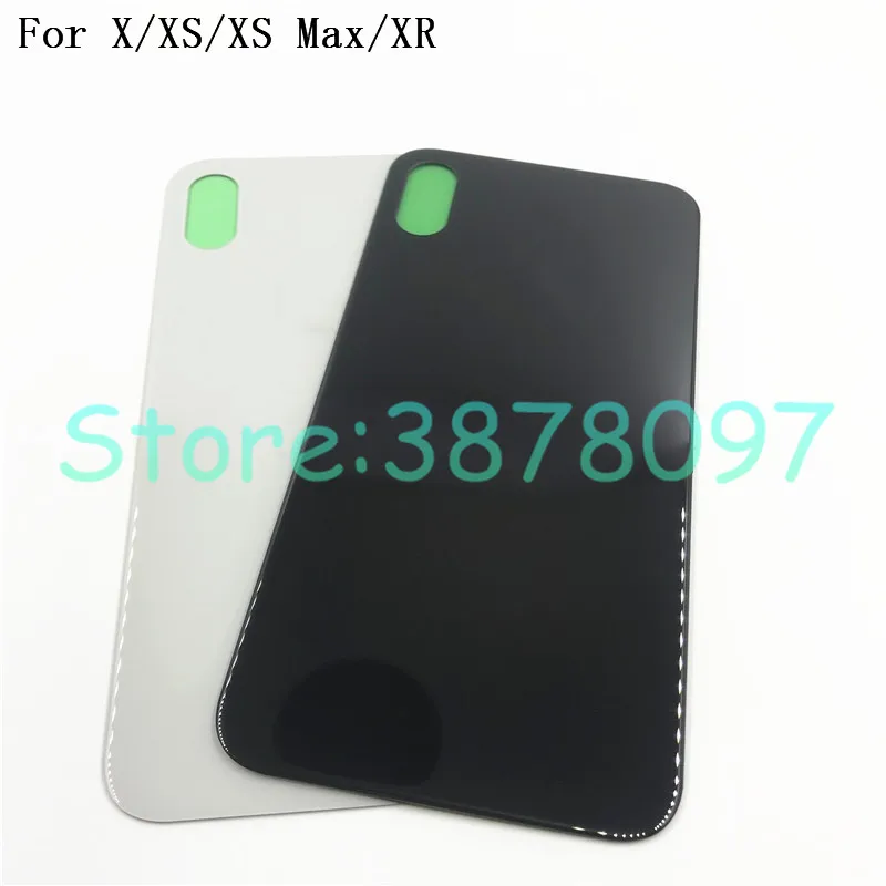 Чехол для задней крышки для iphone X XS Max XR Корпус задней стеклянной батареи+ клейкая наклейка с логотипом