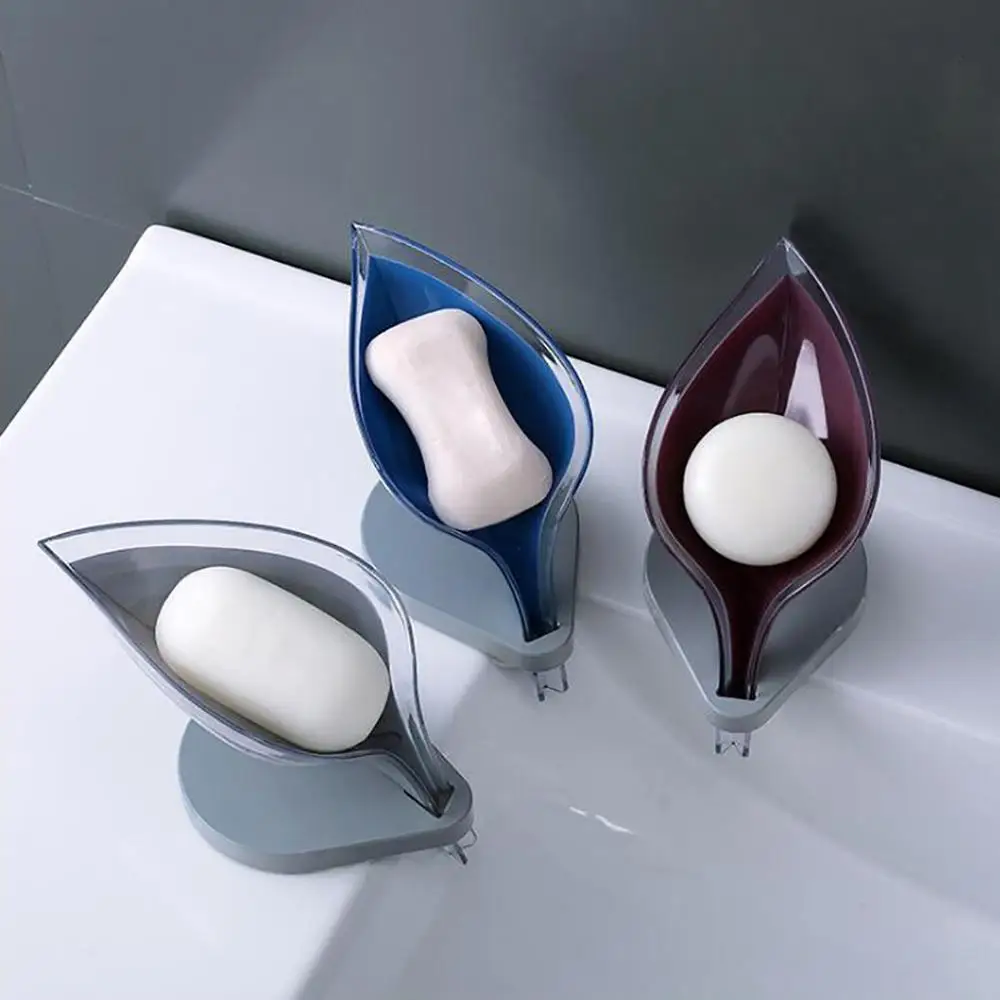 

Leaf Shape Soap Box Dish Bathroom Washstand Soap Storage Plate Tray Holder Case Soap Container Home Modern Organize