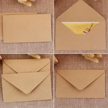 

50PCS Invitation Envelope Multi-purpose Simple Paper Envelope Letter Envelope