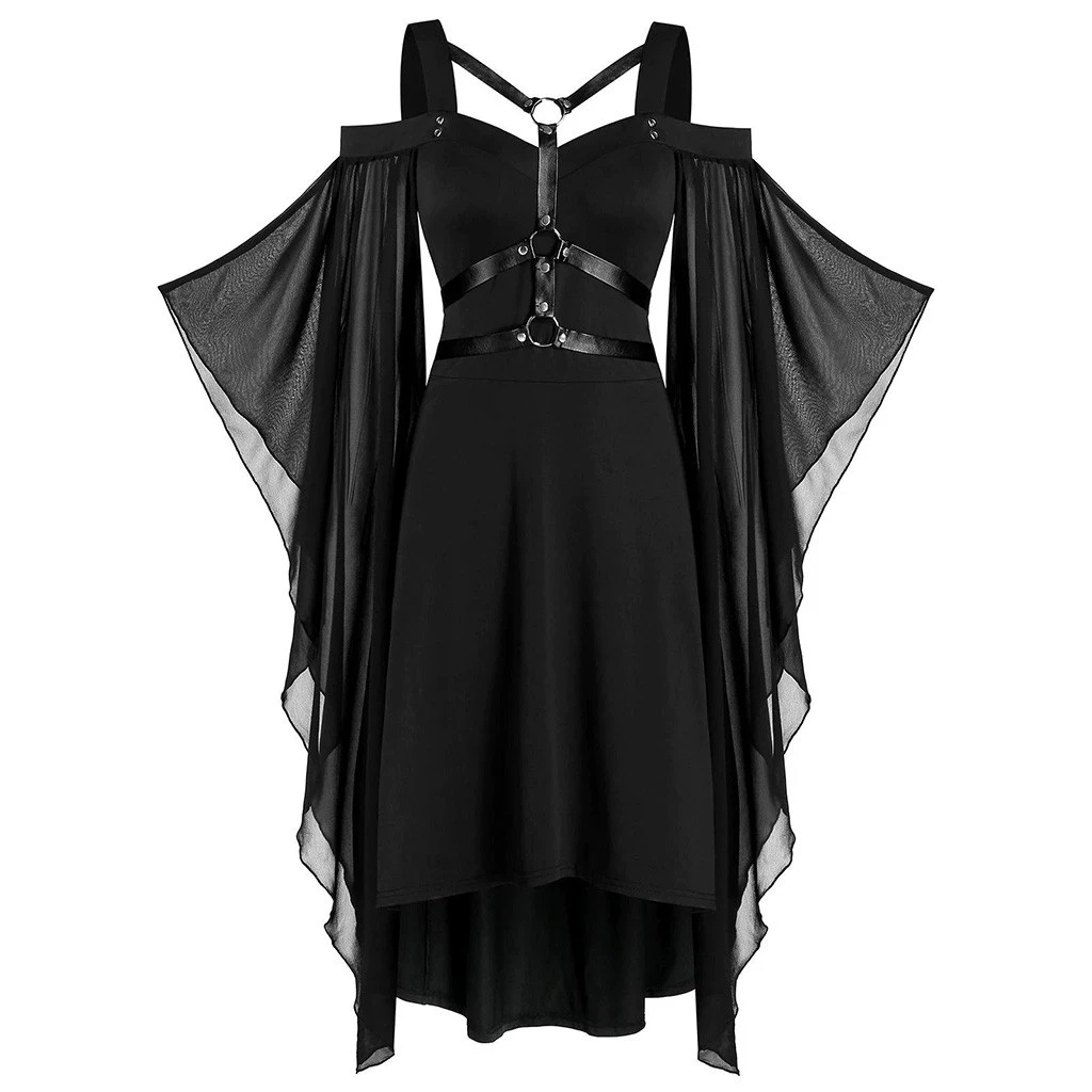 black gothic dress plus size