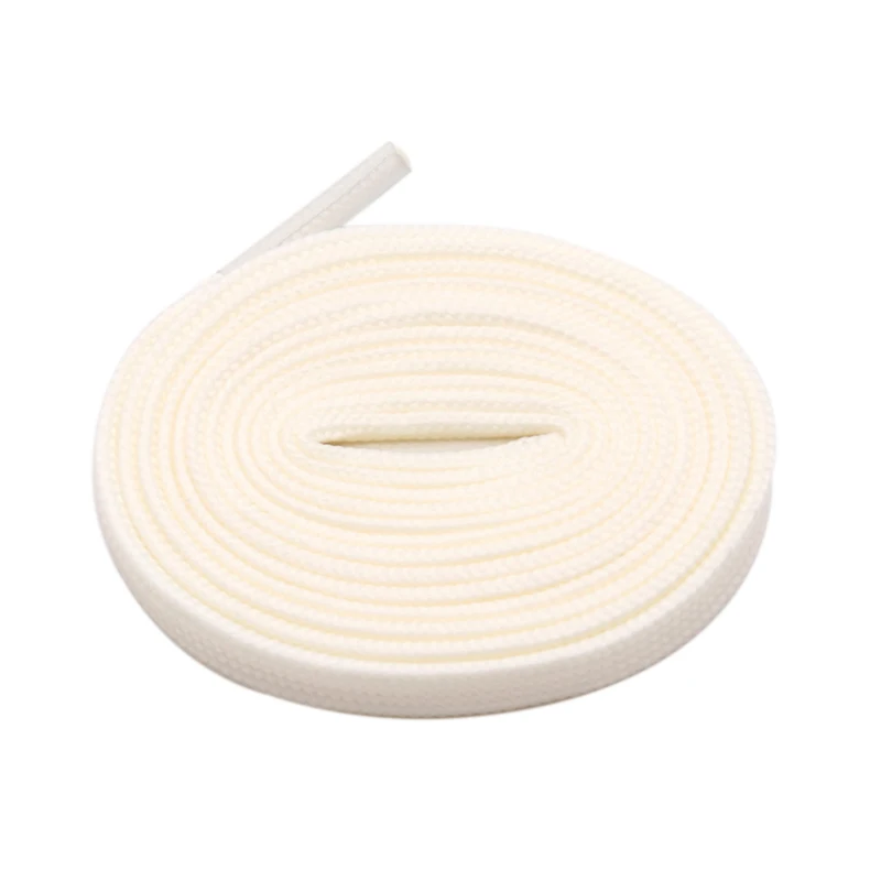 Coolstring-cordón informal para zapatos, cordón para zapatos de lona de 0,7 cm, doble cordón plano hueco, cordones lisos de Color sólido para papá, zapatillas de deporte, 34 colores