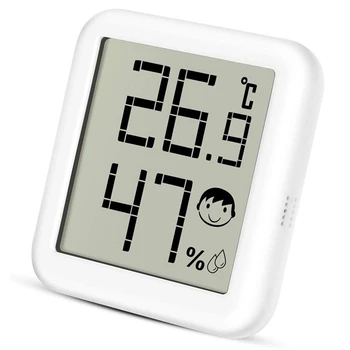 

Indoor Thermometer Humidity Gauge Digital Hygrometer Monitor Humidmeter Sensor Meter High Accuracy for Home Office Greenhouse Pe