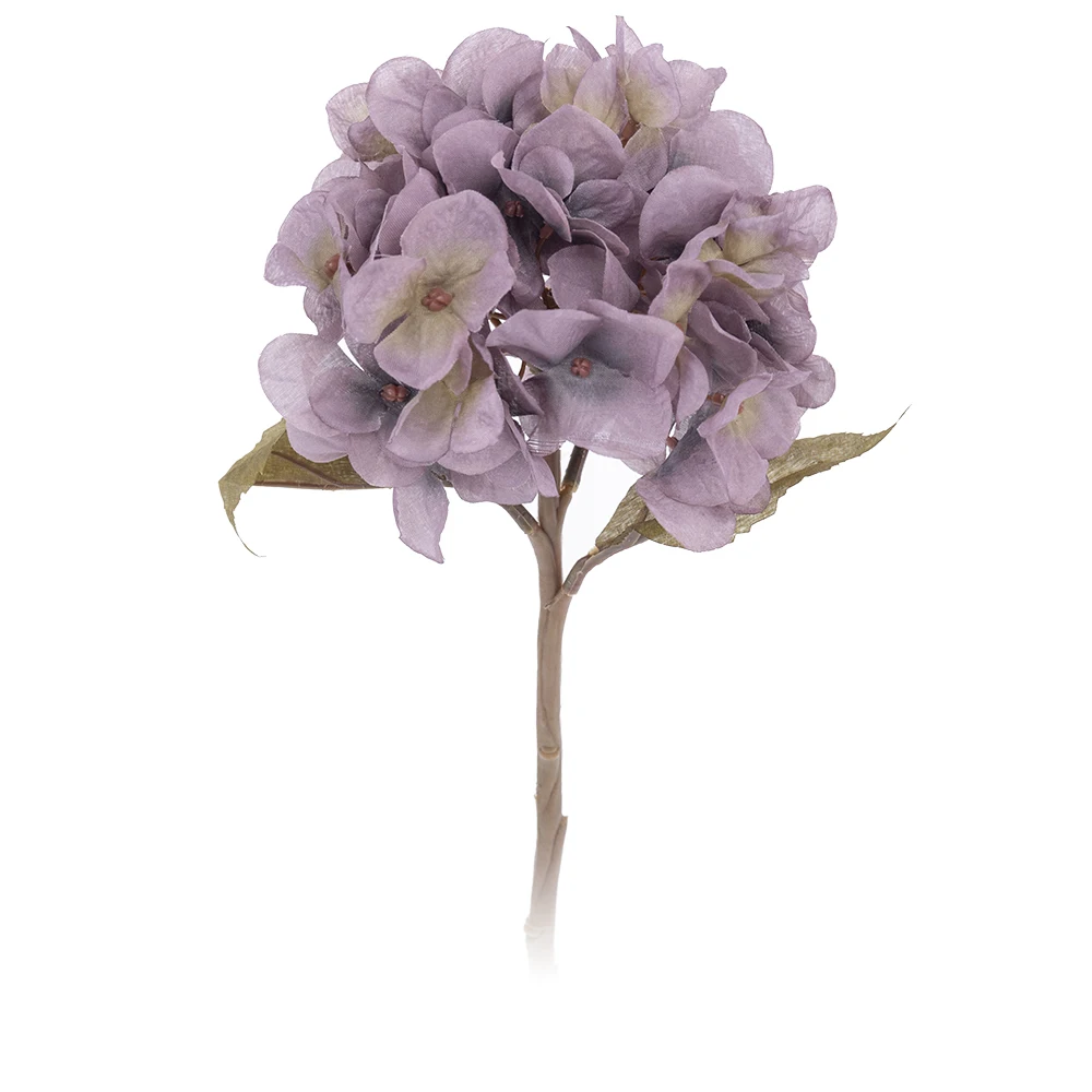 Искусственные цветы гортензии, ветка, домашний Свадебный декор, Осенний Шелковый пластиковый цветок, высокое качество, искусственные цветы, вечерние украшения для комнаты - Цвет: gray