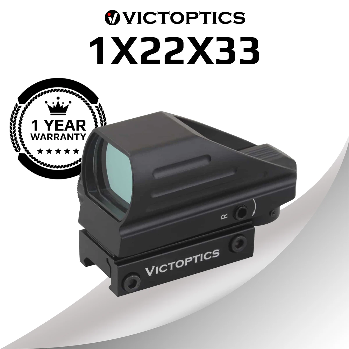 Victoptics 1x22x33 caça red dot sight mira alcance óptico colimador riflescope para armas de fogo reais ar15. 223 & airsoft tiro
