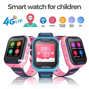 

4G Smart Watch Kids SOS GPS Wifi Ip67 Waterproof Baby Watches Big Battery 1.4 Inch Display Camera Take Video Smartwatch Children
