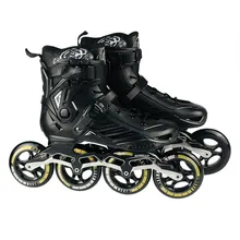 Скоростные роликовые коньки профессиональные полусапожки обувь для катания на коньках 4*110/100 мм колеса размер 35 до 46 свободного катания на роликах SH62