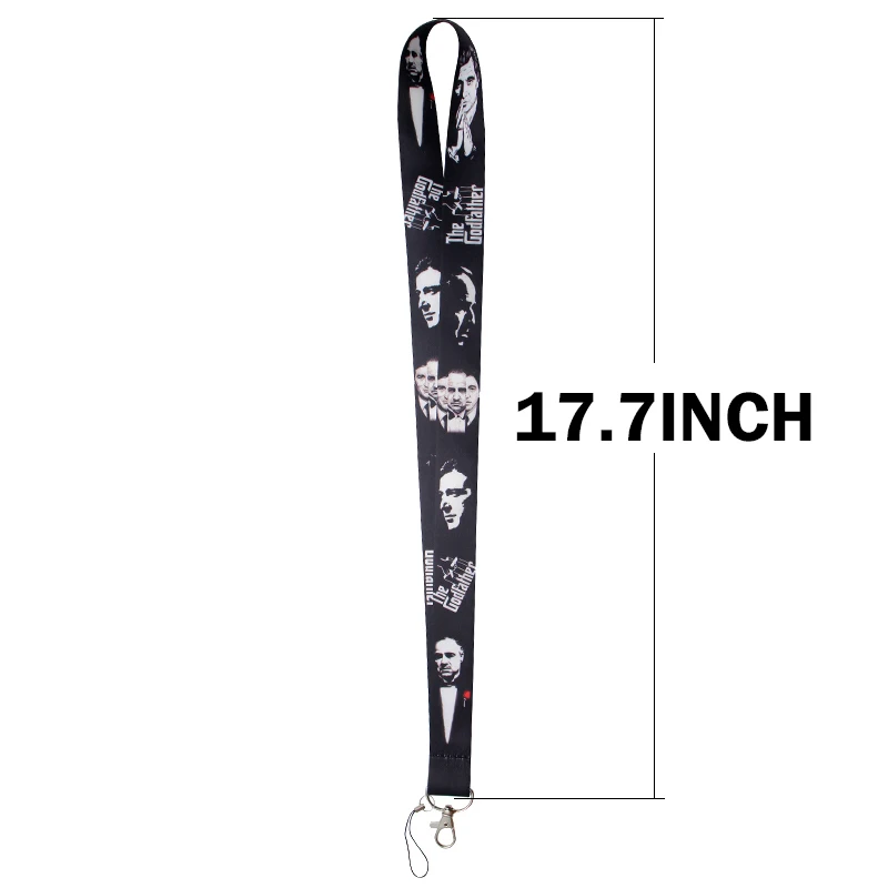 PC148 The Godfather Badge Lanyard for Keys ID Holders Mobile Phone Neck Straps keychain Key Holders