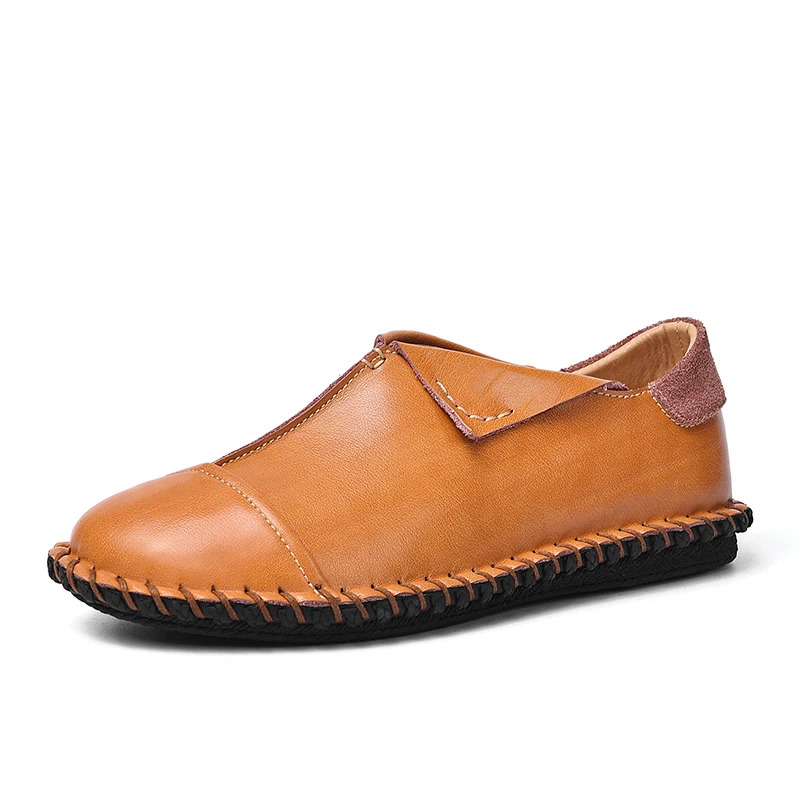 

NEW men Peas shoes moccasins casual leather loafers fashion elegant classic Brand luxury Breathable Comfortable Plus Size !