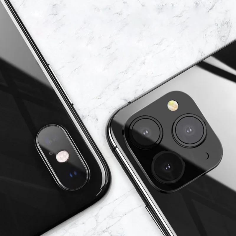 Камера 3D Защитная Наклейка на рассеиватель для IPhone X XS MAX крышка камеры секундная замена на IPhone 11 Pro MAX материал из алюминиевого сплава