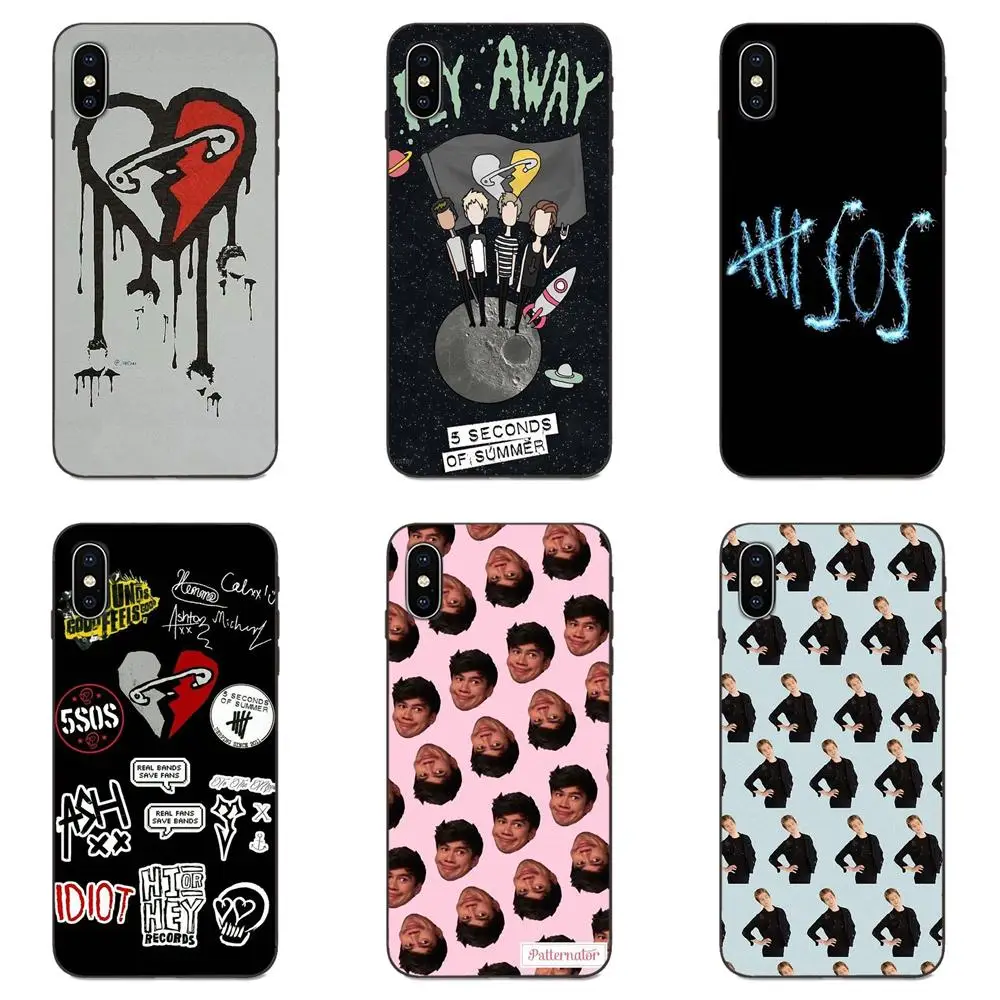 5 Seconds Of Summer Boyband для samsung Galaxy Note 4 8 9 S3 S4 S5 S6 S7 S8 S9 S10 Edge рlus Lite I9080 G313 Мягкий ТПУ