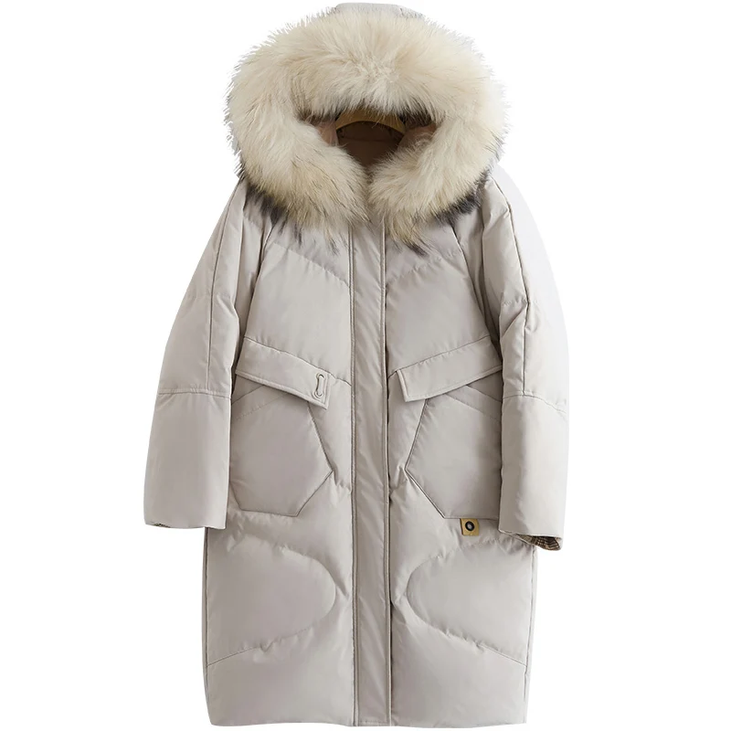 

New Season Exceed Heavy Seta Lead Down Jackets Long Bai Yarong Loose Coat