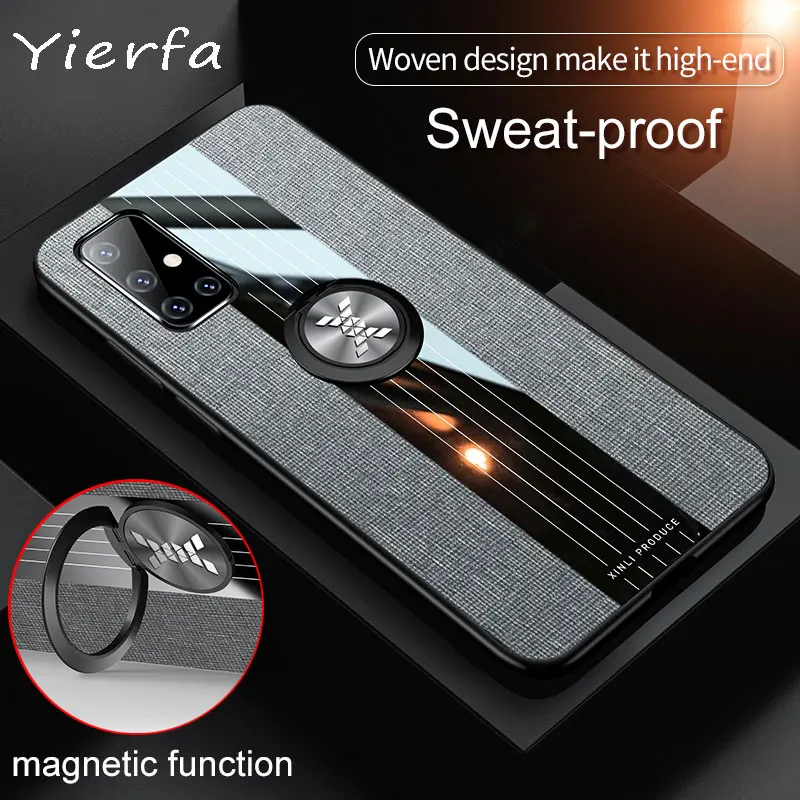 For Samsung Galaxy A71 Case Soft Silicone Shockproof Bumper Fabric Back Cover A51 A70 A40 A10 A01 Phone Cases | Мобильные телефоны