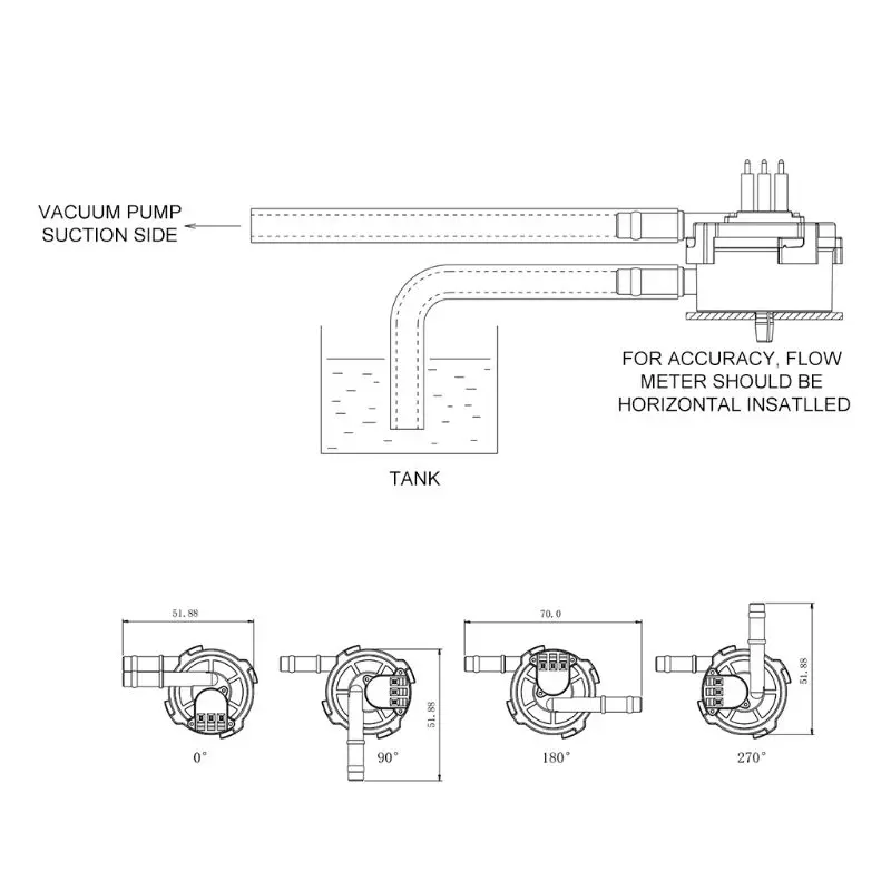

5-18V 6mm Hose Barb End Water Flow Sensor for Coffee Machine Hot Water Purifier