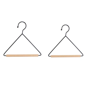 

2-Piece Set Multi-Function Hanger Paper Rack Hardware Towel Bar Rag Scarf Hanging Bathroom Kitchen Accessories