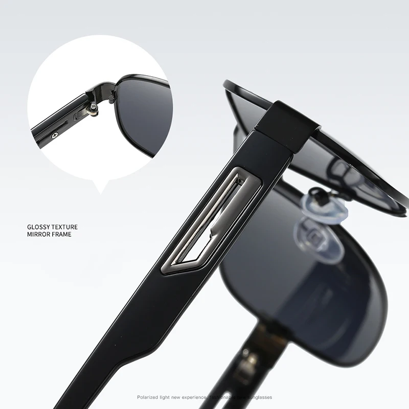 Мужские поляризованные солнцезащитные очки, прочная металлическая оправа для рыбалки, вождения, гольфа, Ретро стиль, фирменный дизайн, мужские солнцезащитные очки Polaroid