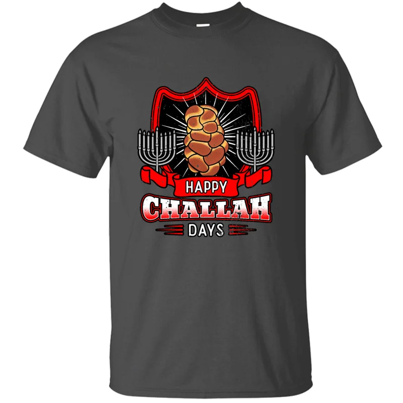 Забавная комическая Happy Challah Футболка "дни", хлопок, обычная мужская футболка, одежда, топ, футболка с круглым вырезом
