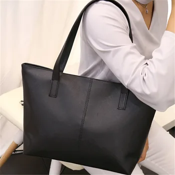 

Women Handbag Matte Leather Temperament Causal Female Vintage Luxury Shopping Handbags Tote Bag Lady Large Capacity Shoulder Bag