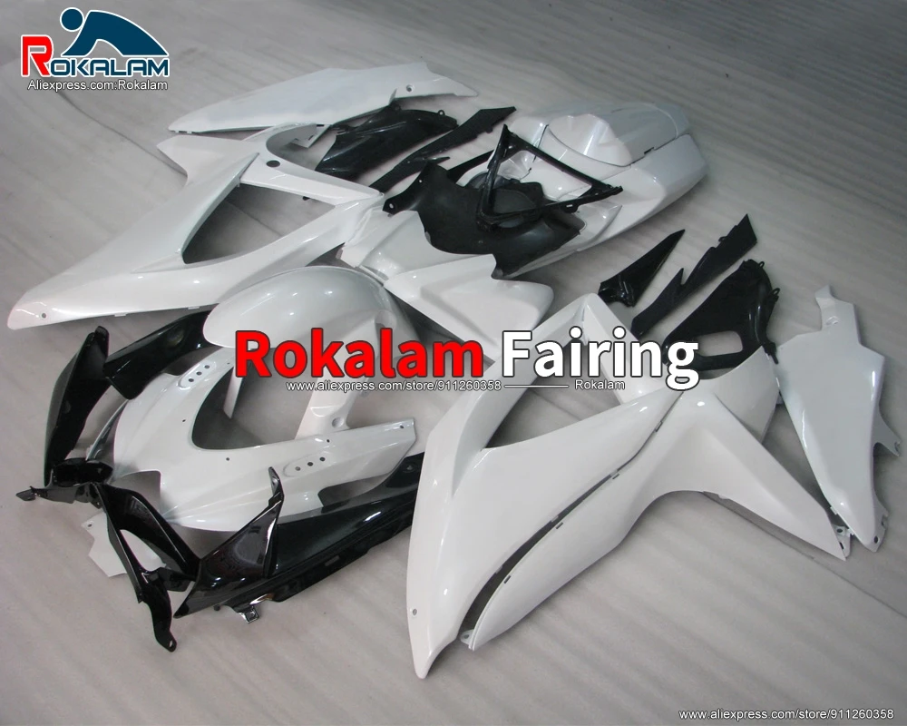 

Капоты для Suzuki K8 GSXR600 GSXR750 2008 2010 GSX-R600 GSX-R08 10 черный, белый цвет Autobike крышка комплект (литья под давлением)