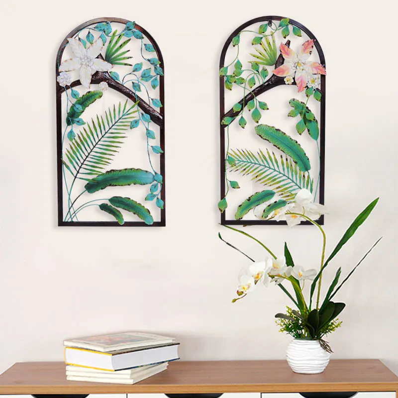 

Nordic decoration home room decor wall hanging pastoral farmhouse decor metal garden decors habitacion creative iron frescoes
