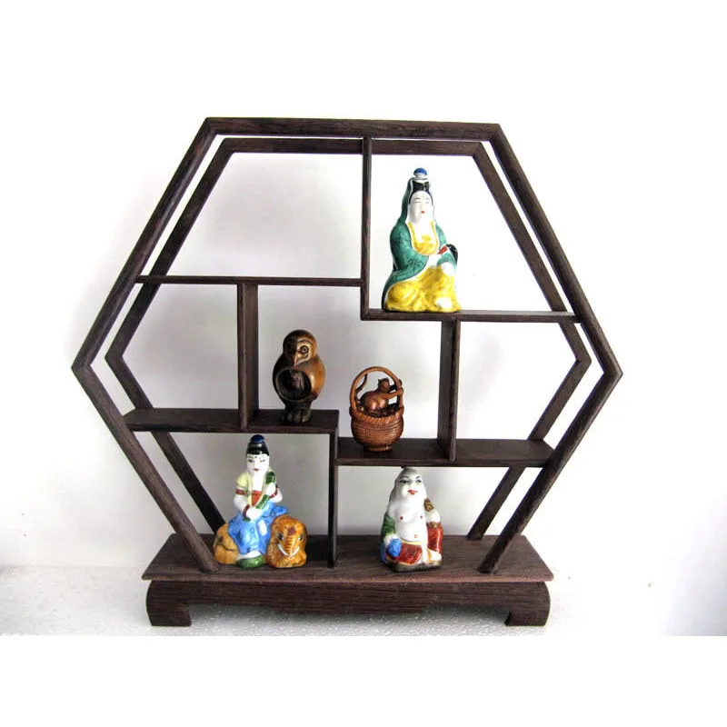 MF0176-- Ji Chi Wood stand /shelf for SNUFFERS or NETSUKE or