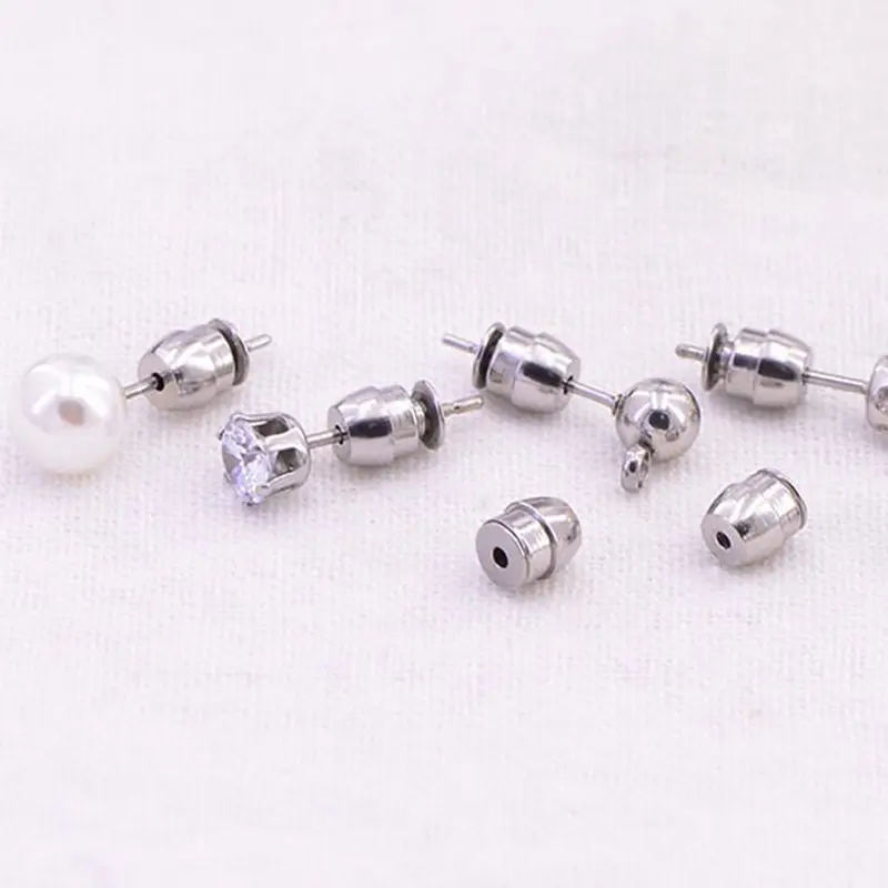 10Pcs Secure Earring Lock Earring Back Safe Ear Studs Nuts Earings Lifters  Replacement for All Types of Earring Posts - AliExpress