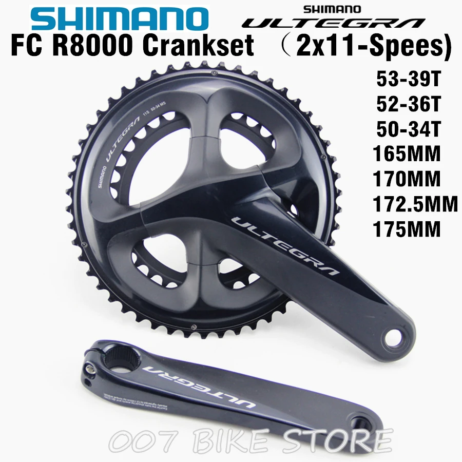 시마노 ULTEGRA FC R8000 Crankset R8000 HOLLOWTECH II CRANKSET 2x11 Speed
