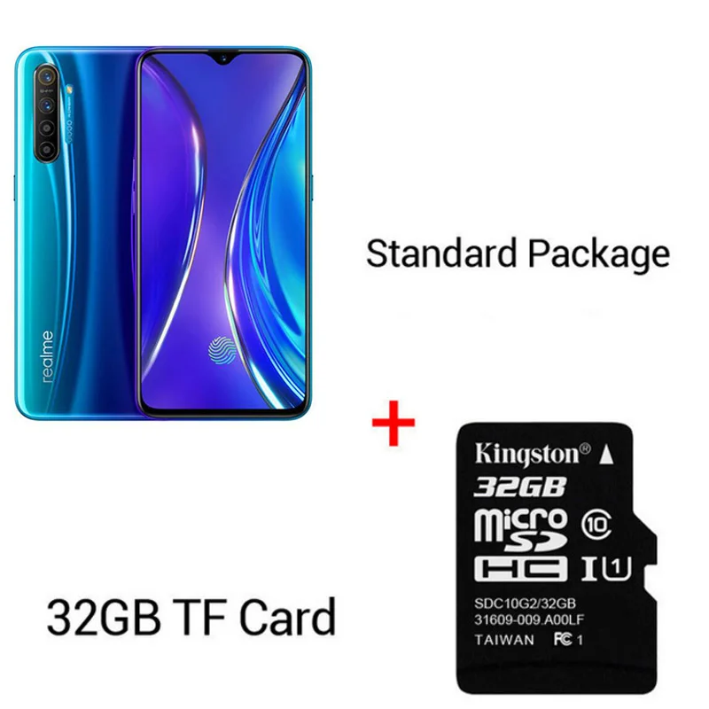 Глобальная версия REALME X2 6,4 ''AMOLED экран Snapdragon 730G 64MP Quad камера NFC OPPO VOOC 30W быстрая зарядка мобильный телефон - Цвет: Blue N 32GB Card