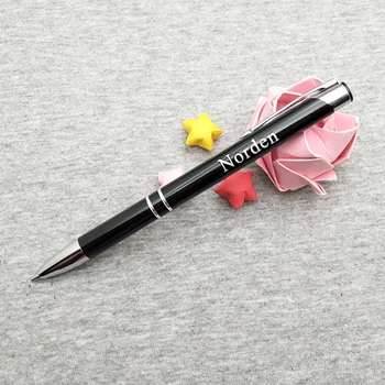 

New ballpoint pen 1pc custom with my name laser engraved metal pencils customized FREE with your wedding name+date+words
