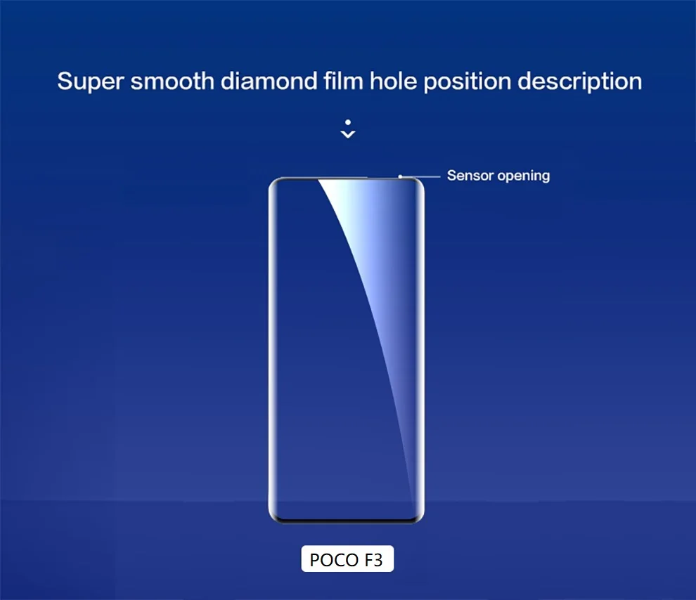 SmartDevil Diamonds Sturdy Full HD Glass Screen Protector for Poco F3/K40/K30 Pro/K40 Pro description image