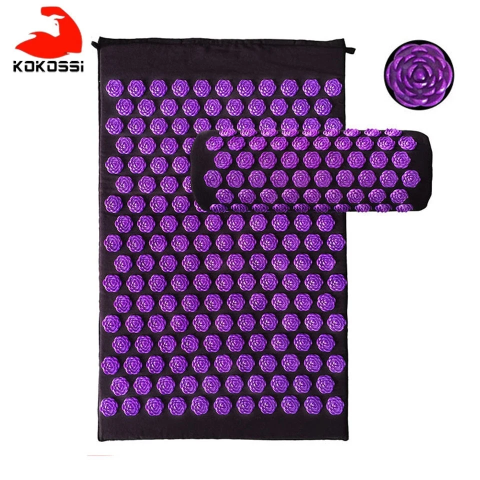 Cushion Massage-Mat Acupressure-Sets Spike Back-Pain Relax And Rose Kokossi Relieve-Stress