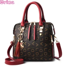 Driga, новинка, дизайнерская модная женская сумка с кисточками из искусственной кожи, вместительная сумка через плечо, повседневная сумка-тоут, простая ручная сумка