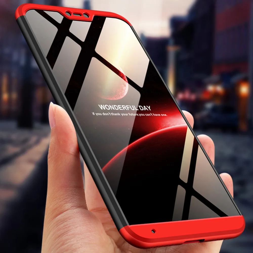 

Xiaomi Mi A2 Lite Case Redmi 6 Pro Cover 360 Degree Protected Full Body Phone Case for Xiaomi MiA2Lite Redmi6Pro with Glass Film