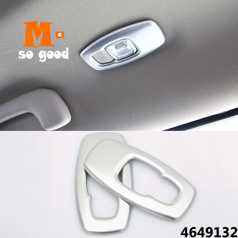 

2pcs ABS Matte For RENAULT Kadjar Car Inner Roof Reading Lamp Cover Trim decorative Car Styling Accessories 2016 2017 2018 2019