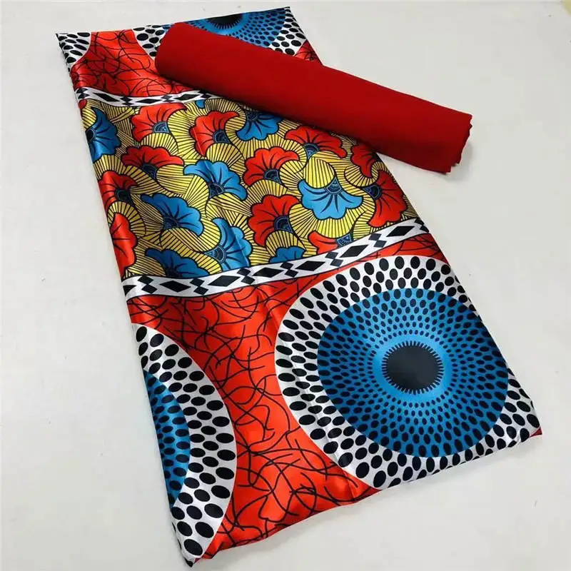 2021 Satin Silk Wax Materials Soft Nigerian Silk Chiffon Fabric African