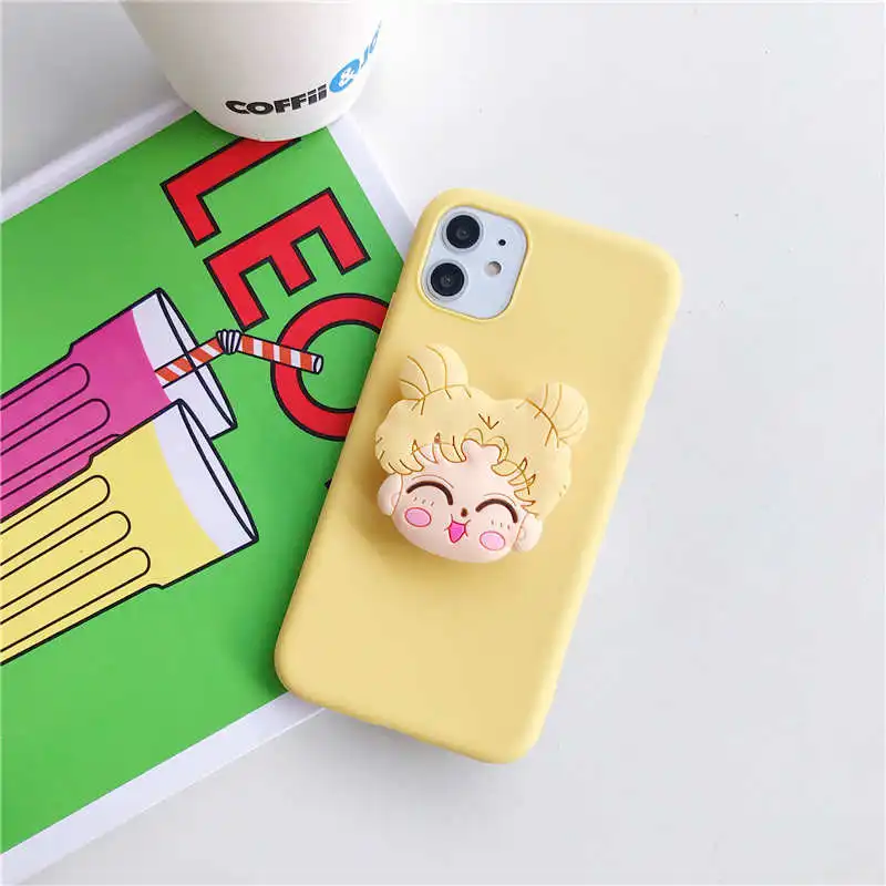 3D Cute cartoon holder stand Case For samsung galaxy a50 a70 a20 a30 a40 s8 s9 s10 plus lite note 9 10 8 a7 a8 2018 s7 edge a10