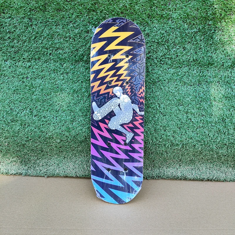 17 Inches Child Maple Double Rock Skateboard with Cartoon Sticker and Griptape skateboard accessories,skateboard tools