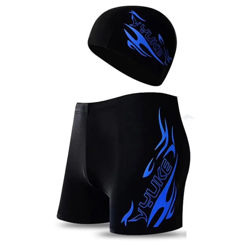 Bañadores para hombre, ropa de baño Sexy Gay, Bóxer, calzoncillos para natación, gorro, ropa de playa, zwembroek YUKE