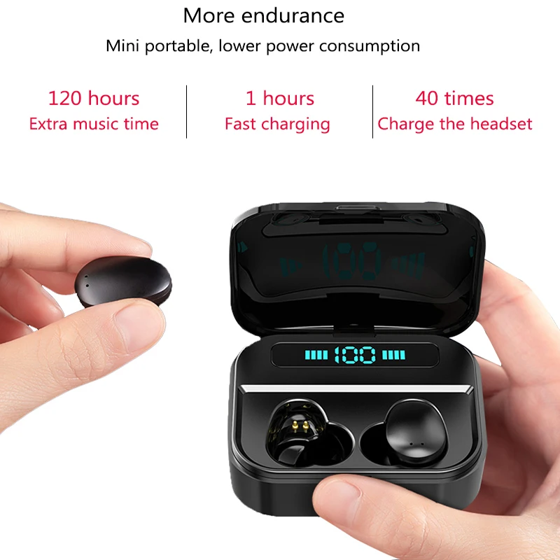 Bluetooth Earphone True Wireless Earbuds headset Stereo Sport Mini Headphones Waterproof Headphone For iPhone xiaomi huawei