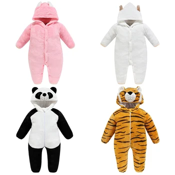 

Infant jumpsuit kids rompers newborn baby boy girl winter clothes children suit animal cute toddler romper Full length Zipper