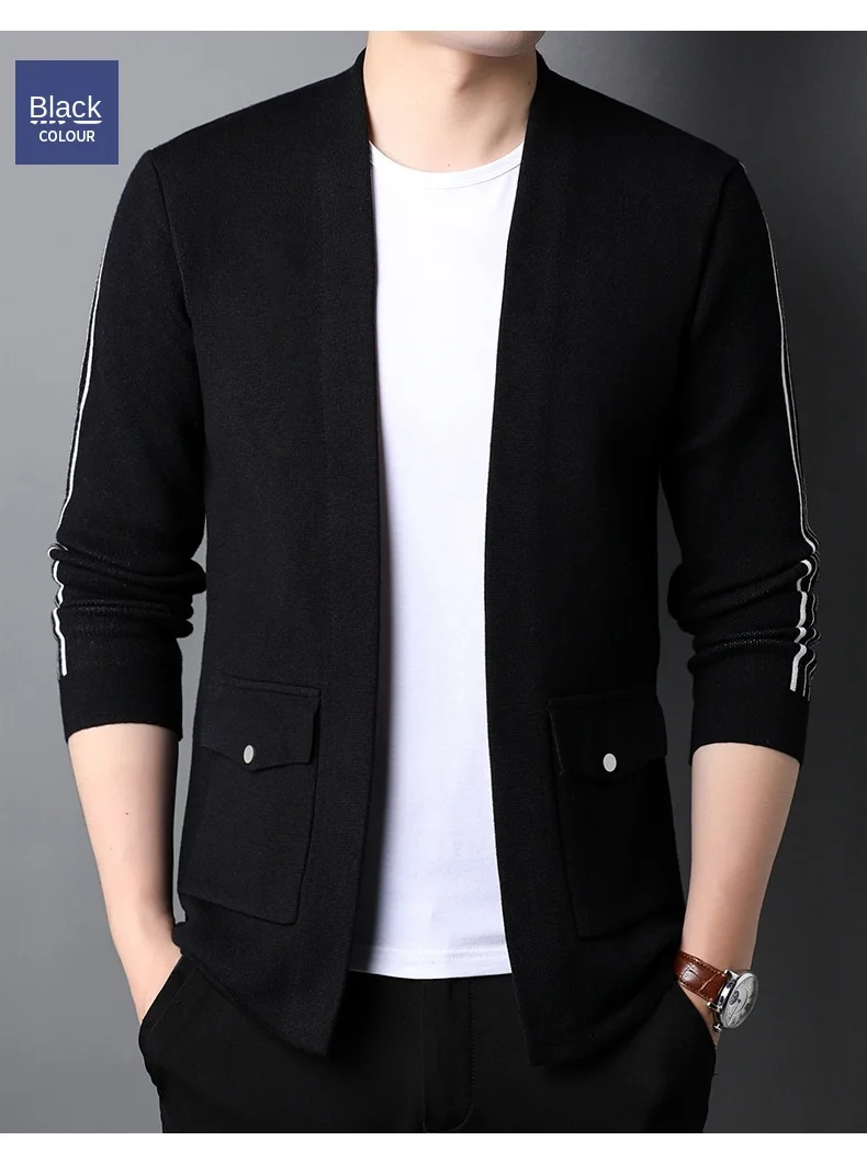 New Brand Fashion Japanese Autum Winter Knit Streetwear Cardigan Men Sweater Casual Coats Jacket Top Quality Men's Clothing_voghion.com