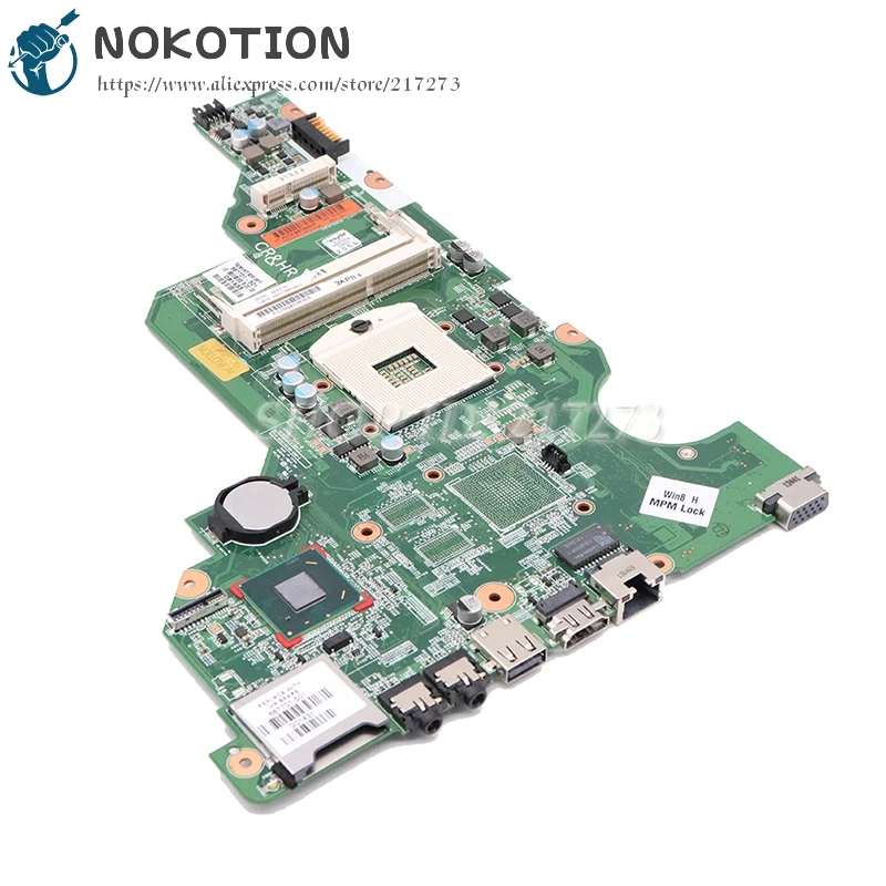 Материнская плата NOKOTION 687701-501 687701-001 686280-501 для ноутбука HP 650 CQ58 SRJ8F HM75 UMA HD DDR3 |