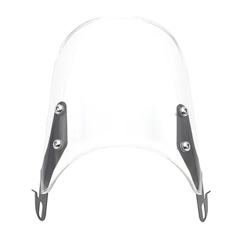 

5-7 inch Motorcycle Wave Windshield Fairing Windscreen Replaces for Honda CG125 GN125 Motorcycle ATV - Silver