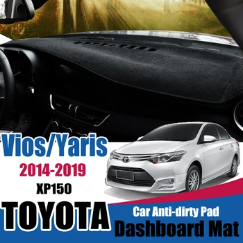 

Sunshade Dashmat Car Accessories For Toyota Vios Limo Belta Soluna 2014~2019 XP150 Yaris Anti-Slip Mat Dashboard Dash Cover Pad