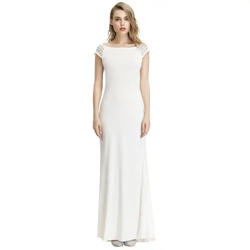 simple straight gown