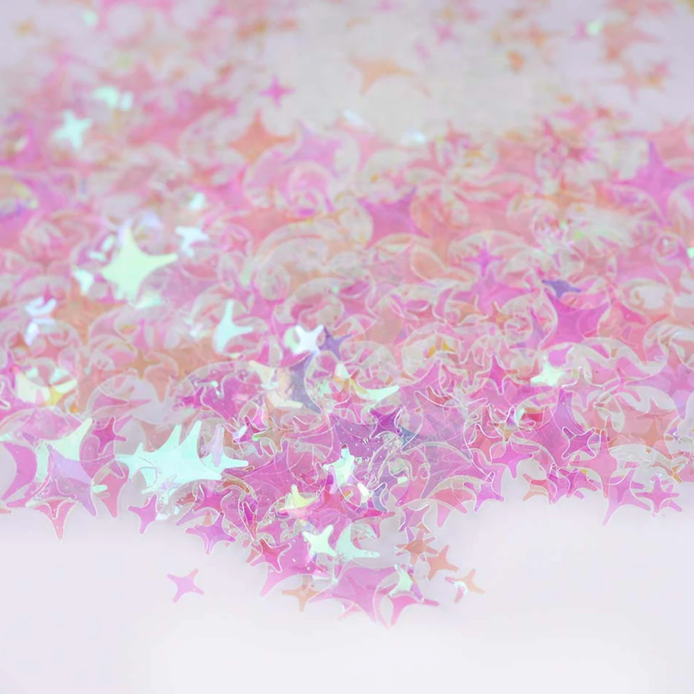 DIY Flake Art Профессиональный Блестящий Звезда для ногтей блестки украшения блестящие легко наносить Маникюр смешанный Блестящий Прозрачный Красочный угол
