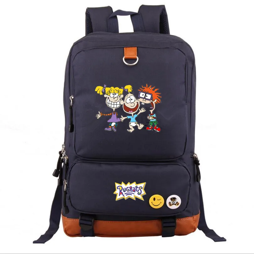 Rugrats в Париже школьная сумка pringting Рюкзак Mochila Студенческая сумка на плечо дорожная сумка для ноутбука рюкзак для подростков - Цвет: L