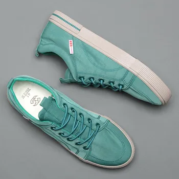 

Brand New Mens Sneakers Casual Shoes Breathable Male Lace-Up Rubber Sole Canvas Flats Nylon Vulcanized Shoe Zapatos De Hombre