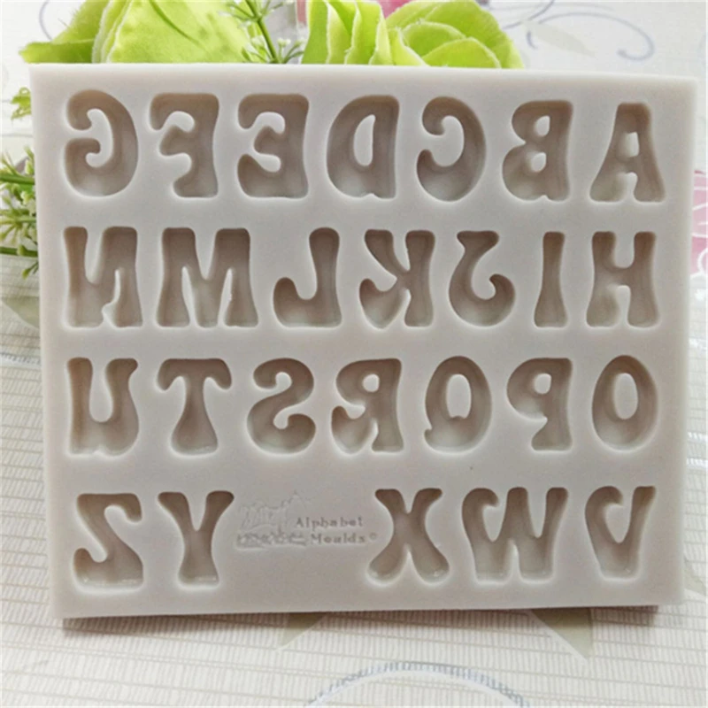 Цифры формы силиконовая форма буквы 3D Fondant (сахарная) формочка для торта