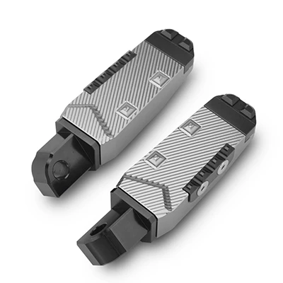 Мотоцикл с ЧПУ подножки педали для Yamaha YZF R3 R25 R15 MT03 MT25 MT07 MT09 XSR700 XSR900 - Цвет: Серый