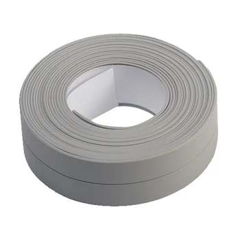 

Self Adhesive Flexible Sink Caulk Strip Sticker PVC Waterproof Repair Sealing Tape Wall Bathroom Kitchen Mold Proof Toilet Floor